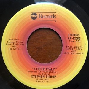 Stephen Bishop On And On Vinyl 45 Record '76